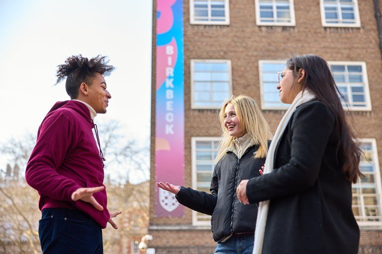 Students outside Malet Street