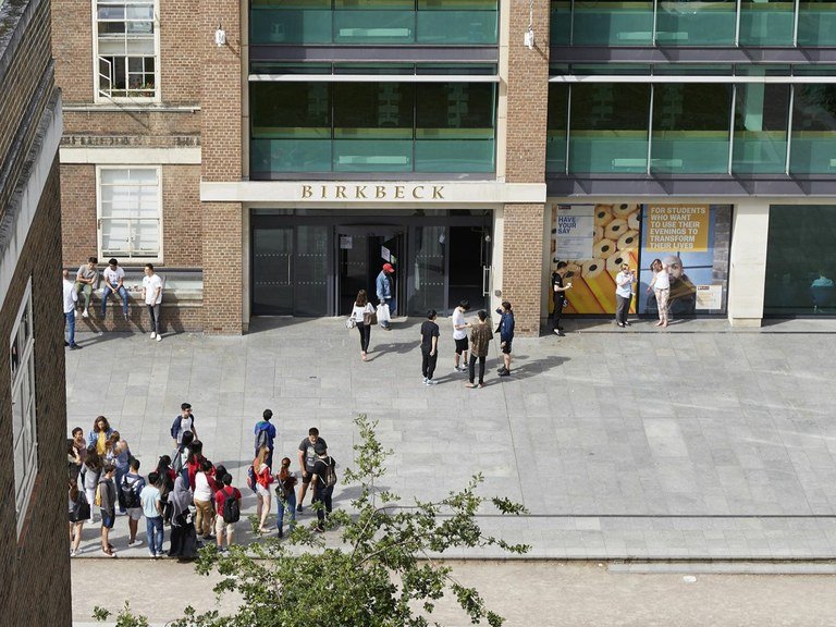 Birkbeck's Malet Street entrance on Torrington Square