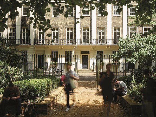 Birkbeck's Gordon Square Buildings in summer
